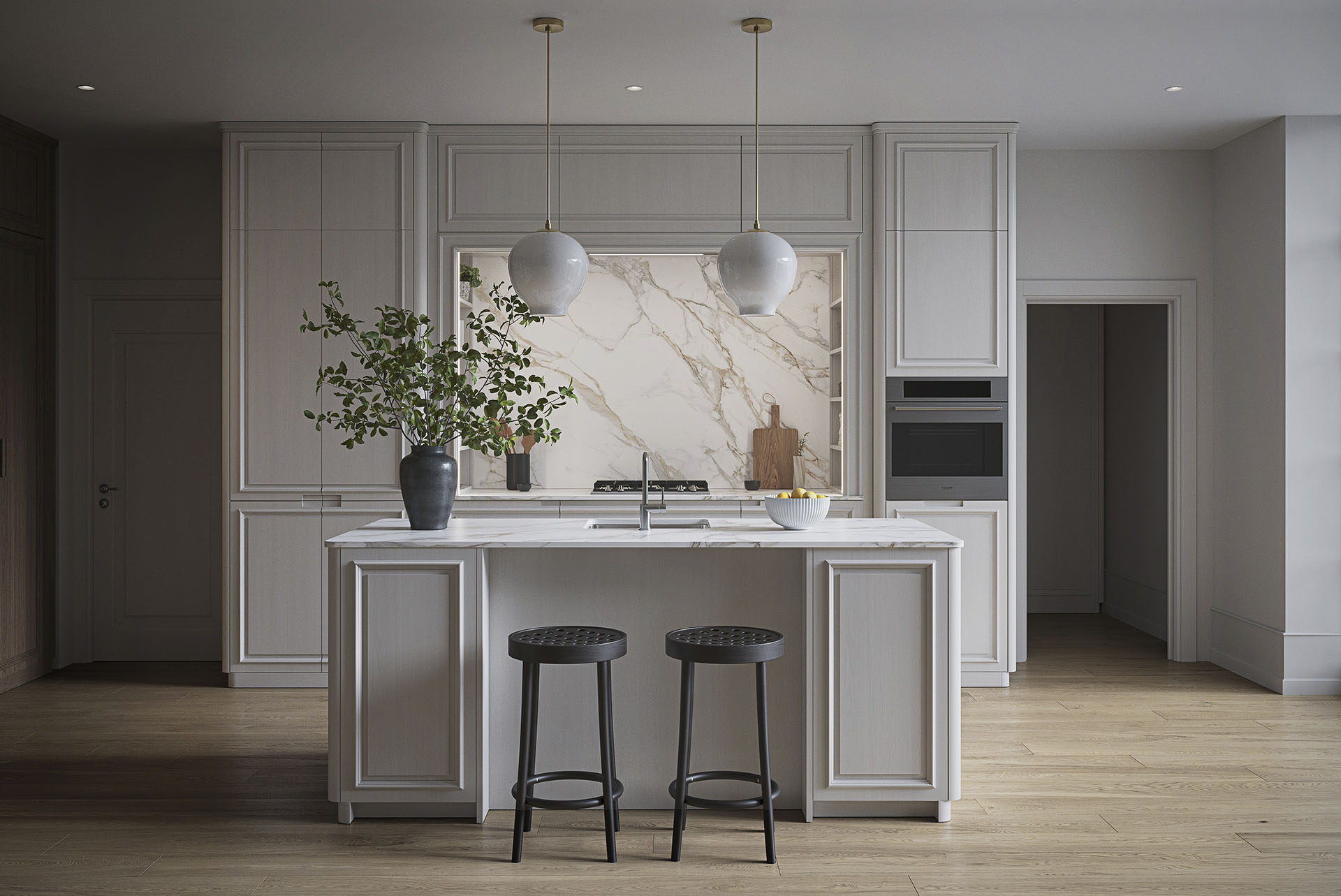 Кухня Лианга – классическая неоклассика.