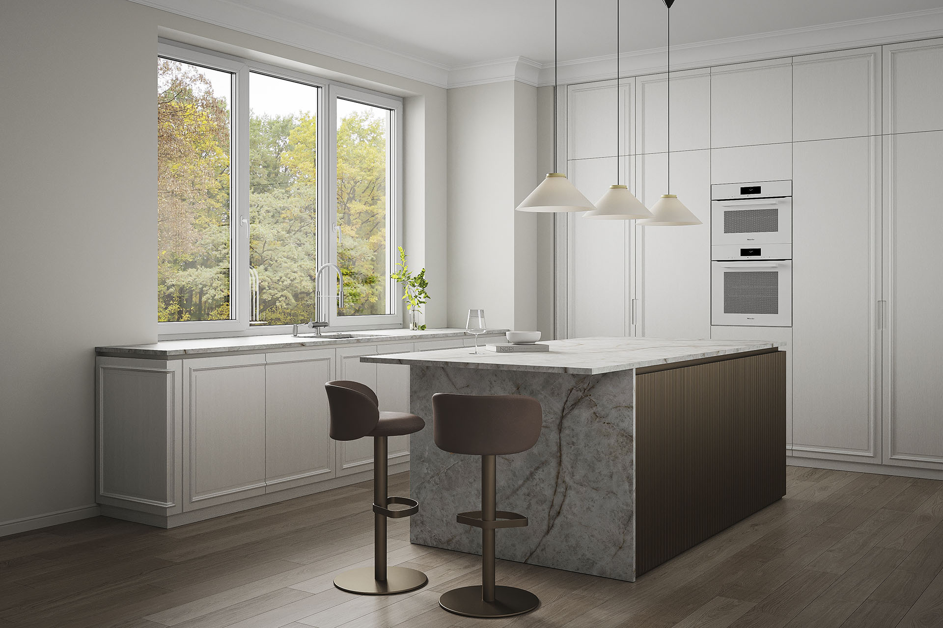 Кухня Лианга – классическая неоклассика.